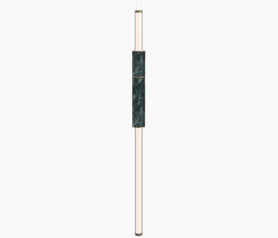 Light Pipe | S 58—01 - Burnished Brass - Green | Suspensions | Empty State