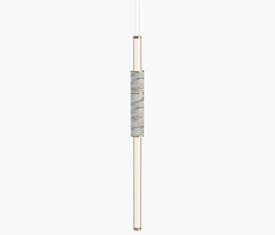 Light Pipe | S 58—02 - Polished Brass - White | Lampade sospensione | Empty State