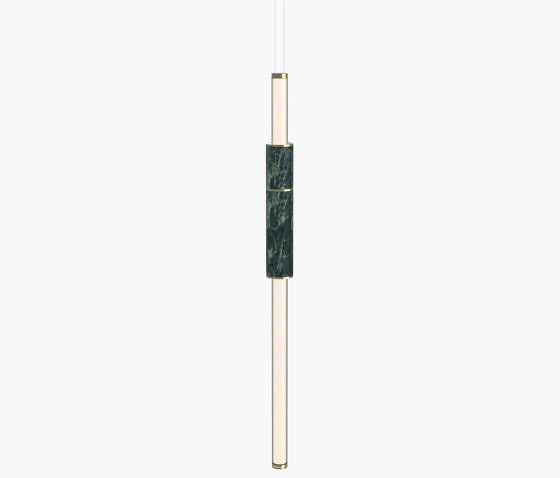 Light Pipe | S 58—02 - Polished Brass - Green | Lámparas de suspensión | Empty State