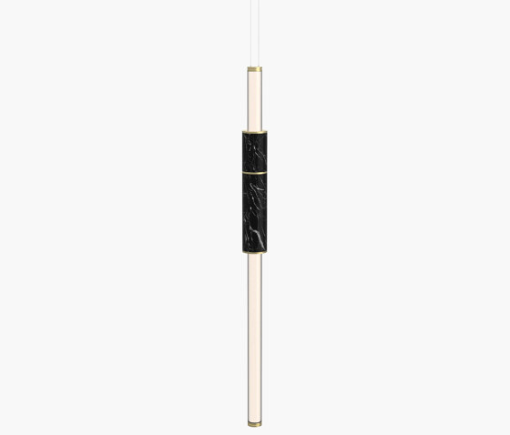 Light Pipe | S 58—02 - Brushed Brass - Black | Suspended lights | Empty State