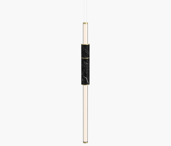 Light Pipe | S 58—02 - Brushed Brass - Black | Pendelleuchten | Empty State