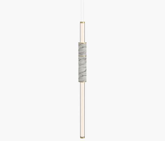 Light Pipe | S 58—02 - Brushed Brass - White | Lámparas de suspensión | Empty State