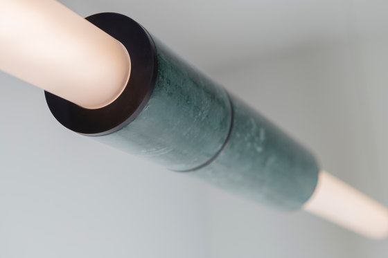 Light Pipe | S 58—03 - Black Anodised - Green | Suspended lights | Empty State
