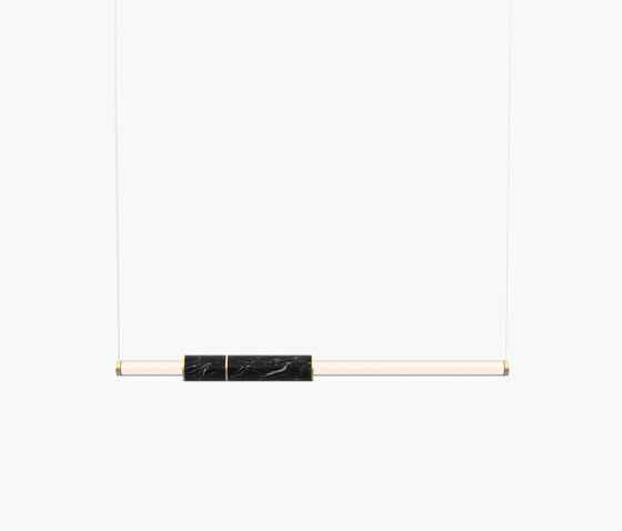 Light Pipe | S 58—04 - Brushed Brass - Black | Lampade sospensione | Empty State
