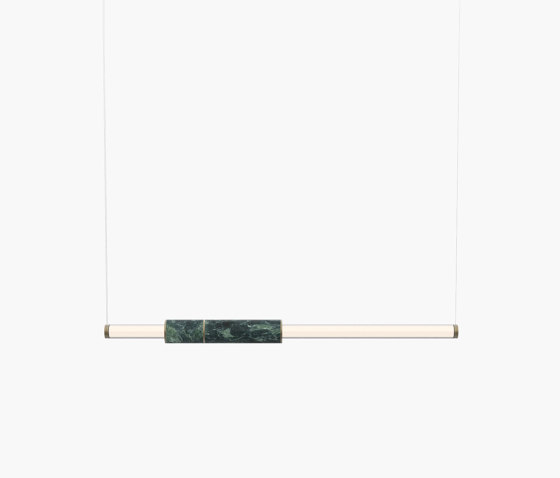 Light Pipe | S 58—04 - Burnished Brass - Green | Suspended lights | Empty State