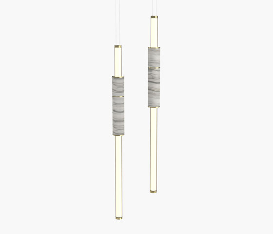 Light Pipe | S 58—05 - Polished Brass - White | Suspended lights | Empty State
