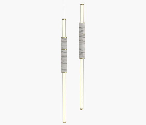 Light Pipe | S 58—06 - Polished Brass - White | Lampade sospensione | Empty State