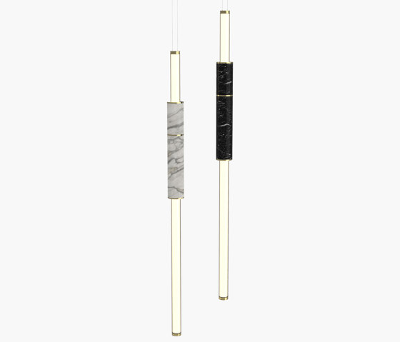 Light Pipe | S 58—06 - Polished Brass - White / Black | Lámparas de suspensión | Empty State