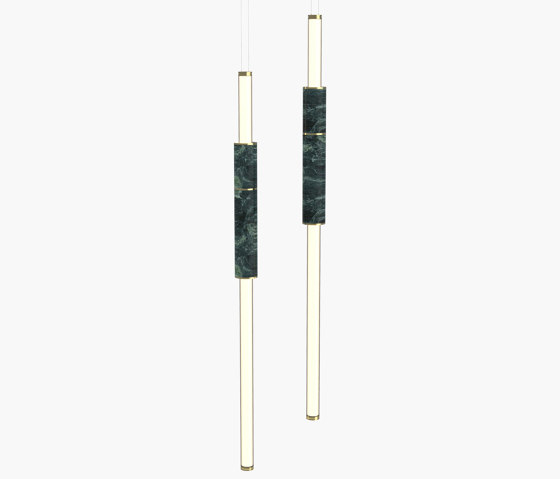 Light Pipe | S 58—06 - Polished Brass - Green | Suspensions | Empty State