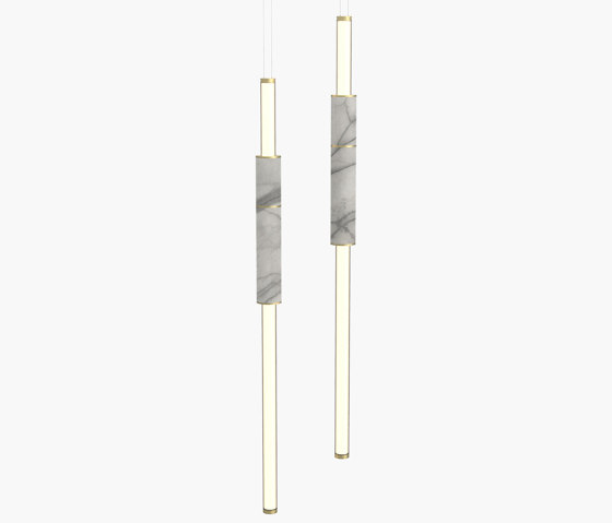 Light Pipe | S 58—06 - Brushed Brass - White | Suspensions | Empty State