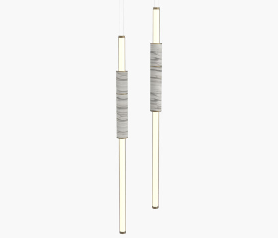 Light Pipe | S 58—06 - Burnished Brass - White | Lampade sospensione | Empty State