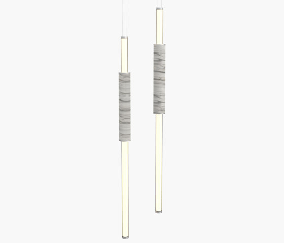 Light Pipe | S 58—06 - Silver Anodised - White | Pendelleuchten | Empty State