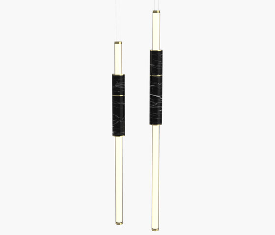 Light Pipe | S 58—07 - Polished Brass - Black | Lámparas de suspensión | Empty State