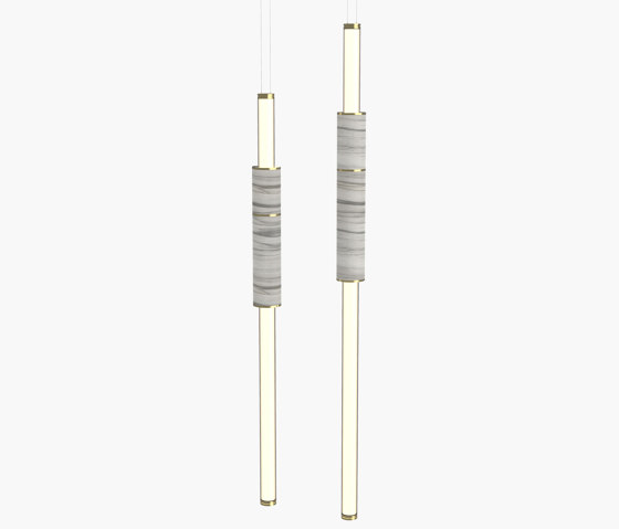 Light Pipe | S 58—07 - Polished Brass - White | Suspended lights | Empty State