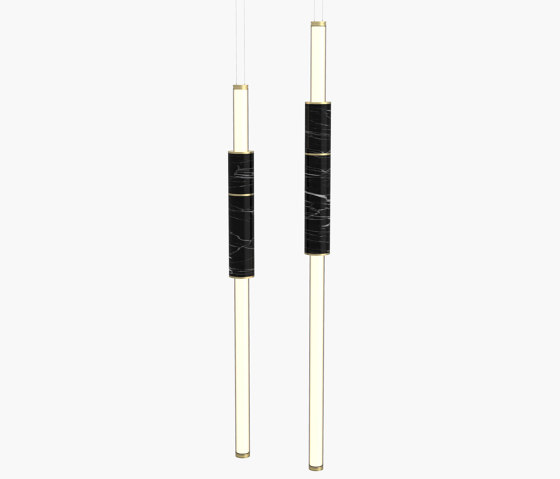 Light Pipe | S 58—07 - Brushed Brass - Black | Suspended lights | Empty State