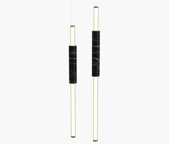 Light Pipe | S 58—07 - Burnished Brass - Black | Suspended lights | Empty State