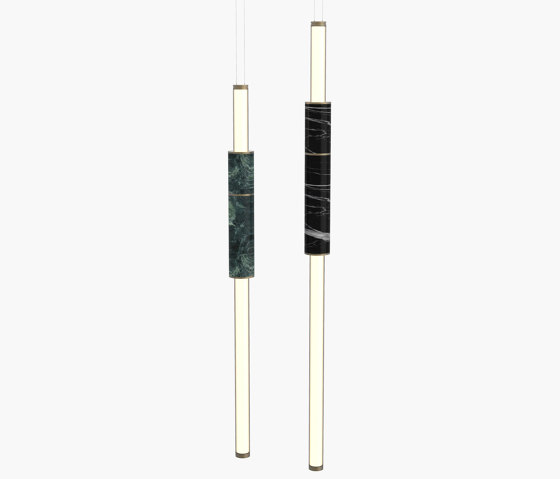 Light Pipe | S 58—07 - Burnished Brass - Green / Black | Suspensions | Empty State