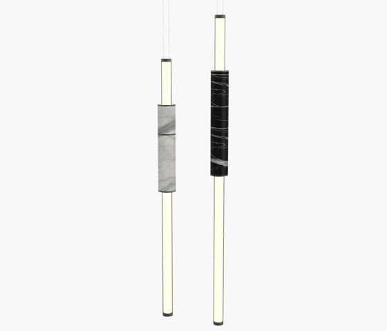 Light Pipe | S 58—07 - Black Anodised - White / Black | Suspended lights | Empty State