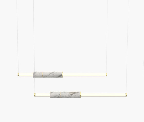 Light Pipe | S 58—08 - Polished Brass - White | Lámparas de suspensión | Empty State