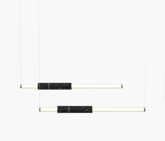Light Pipe | S 58—08 - Burnished Brass - Black | Suspended lights | Empty State