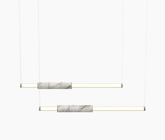 Light Pipe | S 58—08 - Burnished Brass - White | Suspended lights | Empty State