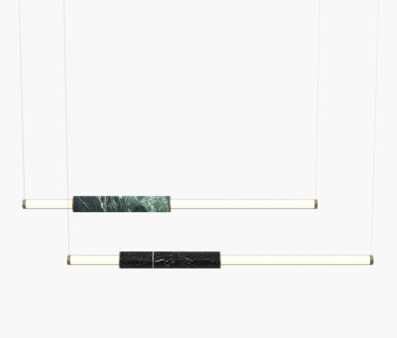 Light Pipe | S 58—09 - Burnished Brass - Green / Black | Suspensions | Empty State