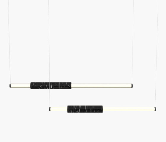 Light Pipe | S 58—10 - Black Anodised - Black | Suspended lights | Empty State