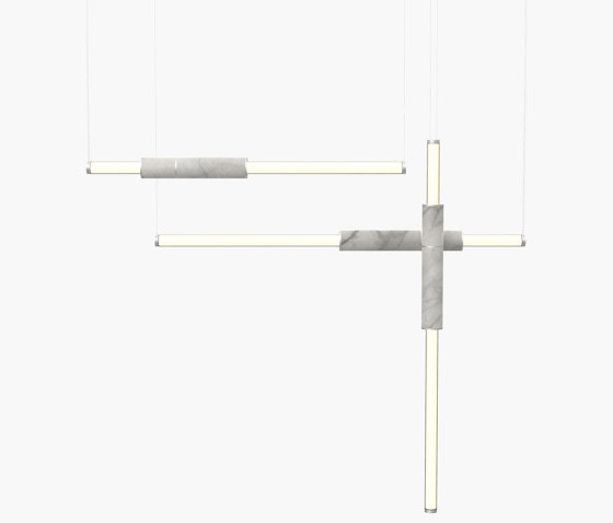 Light Pipe | S 58—11 - Silver Anodised - White | Suspended lights | Empty State