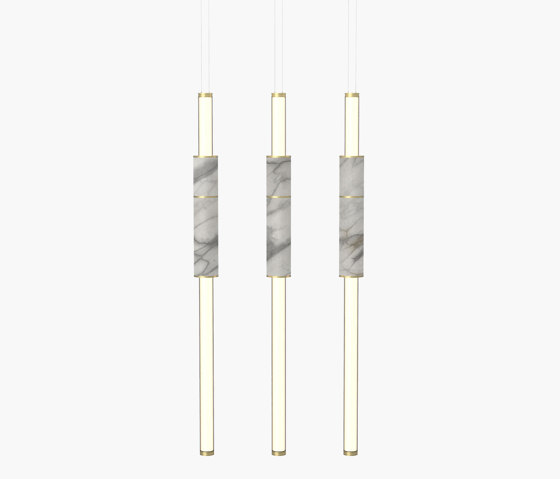Light Pipe | S 58—14 - Brushed Brass - White | Lámparas de suspensión | Empty State