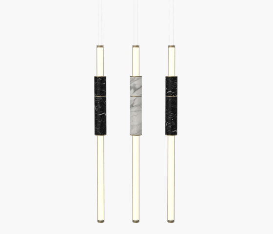 Light Pipe | S 58—14 - Burnished Brass - White / Black | Suspensions | Empty State