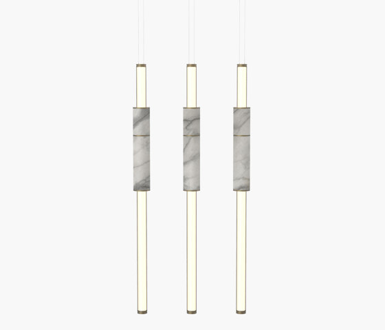 Light Pipe | S 58—14 - Burnished Brass - White | Suspensions | Empty State