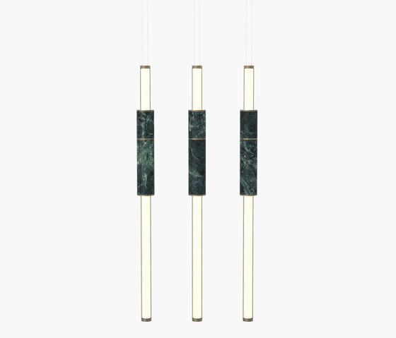 Light Pipe | S 58—14 - Burnished Brass - Green | Suspensions | Empty State