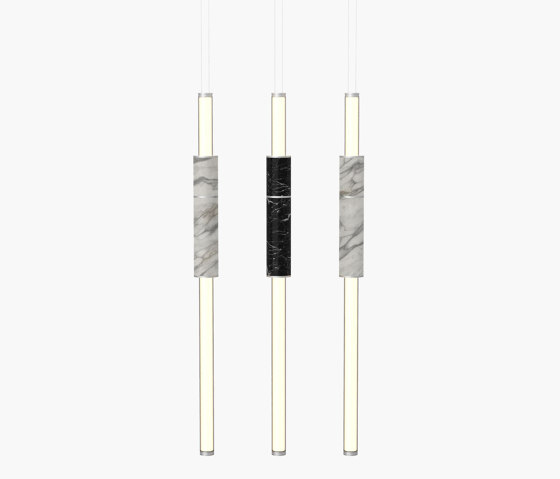 Light Pipe | S 58—14 - Silver Anodised - White / Black | Suspended lights | Empty State