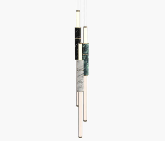 Light Pipe | S 58—16 - Burnished Brass - Black / White / Green | Suspensions | Empty State