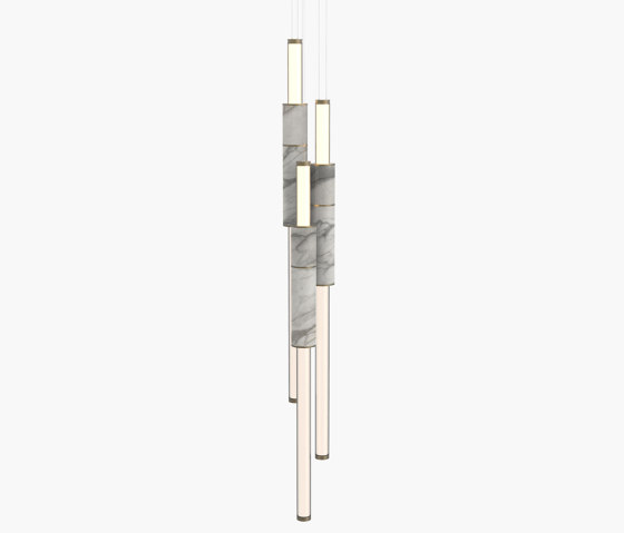 Light Pipe | S 58—16 - Burnished Brass - White | Suspensions | Empty State