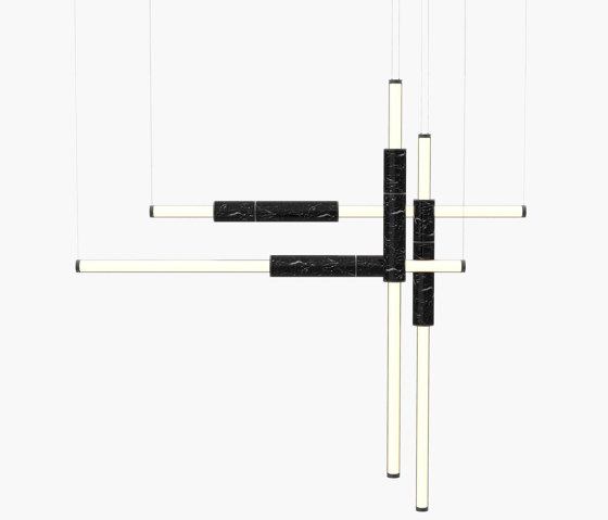 Light Pipe | S 58—18 - Black Anodised - Black | Suspended lights | Empty State
