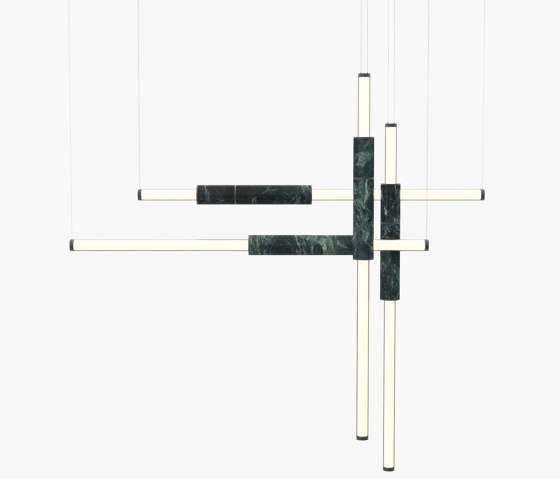 Light Pipe | S 58—18 - Black Anodised - Green | Suspended lights | Empty State