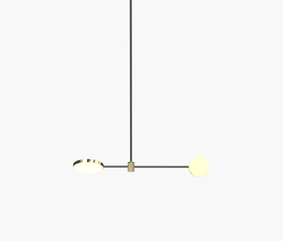 Motion | S 23—01 - Polished Brass / Black Anodised | Lampade sospensione | Empty State