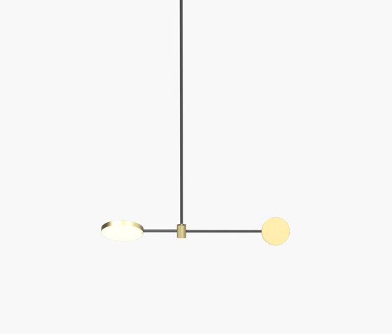 Motion | S 23—01 - Brushed Brass / Black Anodised | Lampade sospensione | Empty State