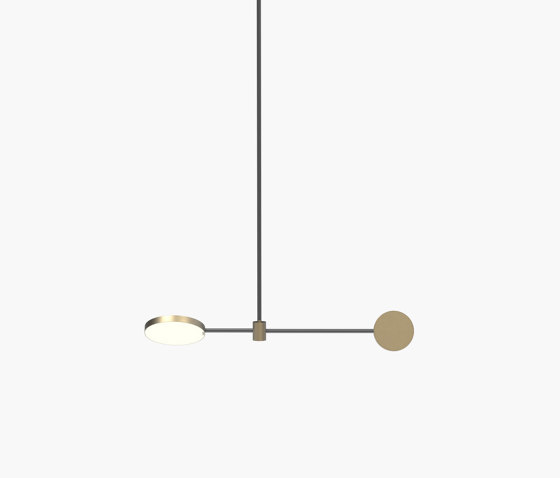 Motion | S 23—01 - Burnished Brass / Black Anodised | Lampade sospensione | Empty State
