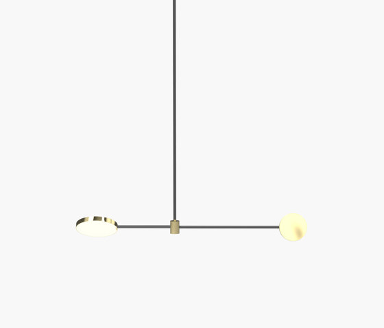 Motion | S 23—02 - Polished Brass / Black Anodised | Suspended lights | Empty State