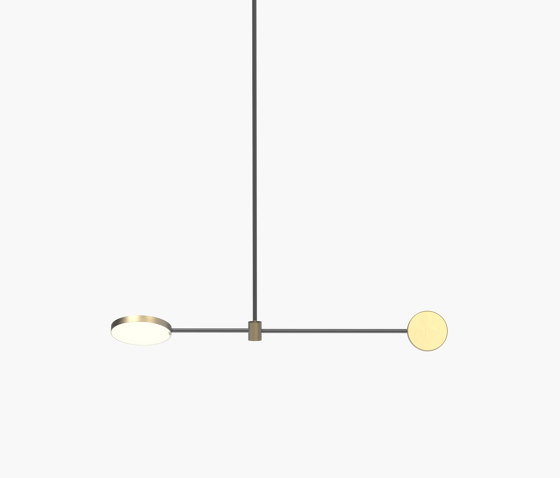 Motion | S 23—02 - Burnished Brass / Black Anodised | Lampade sospensione | Empty State