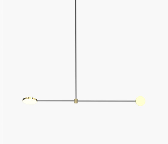 Motion | S 23—03 - Polished Brass / Black Anodised | Suspended lights | Empty State