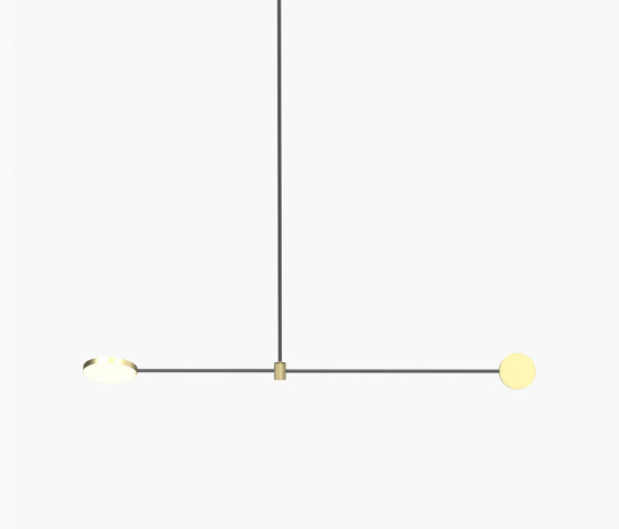 Motion | S 23—03 - Brushed Brass / Black Anodised | Pendelleuchten | Empty State