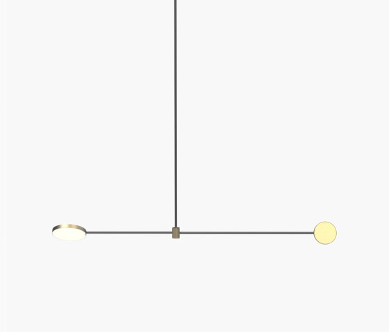 Motion | S 23—03 - Burnished Brass / Black Anodised | Lampade sospensione | Empty State