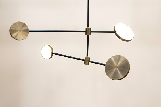 Motion | S 23—04 - Burnished Brass | Suspended lights | Empty State