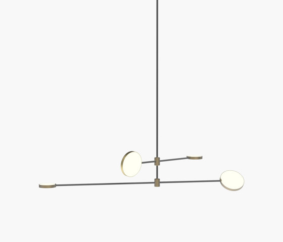 Motion | S 23—04 - Burnished Brass / Black Anodised | Lampade sospensione | Empty State