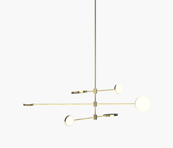 Motion | S 23—07 - Polished Brass | Suspended lights | Empty State