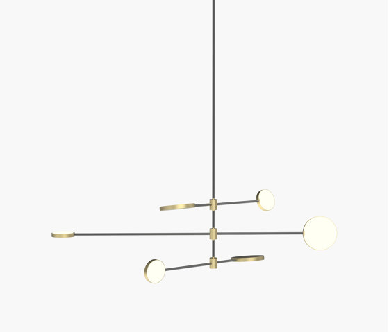 Motion | S 23—07 - Brushed Brass / Black Anodised | Lampade sospensione | Empty State