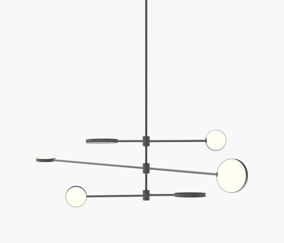 Motion | S 23—10 - Black Anodised | Suspended lights | Empty State